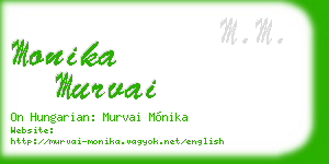 monika murvai business card