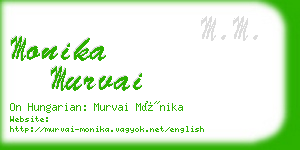 monika murvai business card